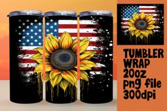 Americana Sunflower Sublimation Product Image 1