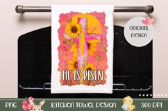 Glitter Pink Cross Towel, Christian Cross Towel Design Product Image 1