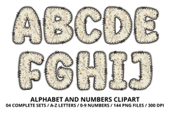 Teddy Bear Alphabet PNG - Letters &amp; Numbers Clipart 300 DPI Product Image 2