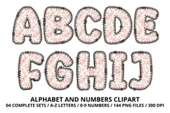Teddy Bear Girl Alphabet PNG - Letters & Number 300 DPI Product Image 2