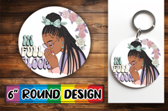 Enchanted Car Coaster Circle, Praying Woman Product Image 1