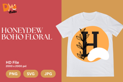 Honeydew Boho Floral Monogram Product Image 1