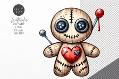 Halloween clipart, Doll clipart, Autumn clipart Product Image 1