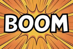 Wild Comic Font | Bold &amp; Outline Playful Cartoon Font Product Image 7