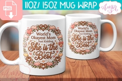 Funny Mom Mug Wrap sublimation PNG, Mother's day mug Product Image 2