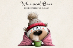 Whimsical Bear Clipart | Cute Hand-Drawn Bear Illustrations Product Image 19