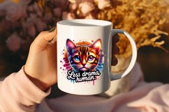 Funny Cat Sarcastic Quote Clipart Sublimation #18 Product Image 2