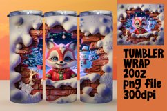 BEAUTY 20oz Tumbler PNG Wrap , Xmas Product Image 1