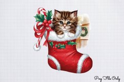 Christmas Cats Clipart PNG Product Image 1