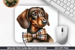 Funny Dog Mouse Pad Sublimation, Animals Mouse Pad PNG Product Image 1