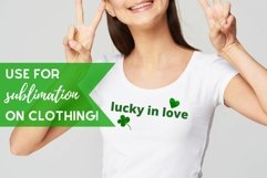 St. Patrick's Day Love Green Watercolor Clip Art Set Product Image 2