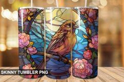 Stained Glass Sparrow PNG Tumbler Design Product Image 1