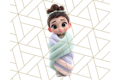Kawaii Cozy Girl Clipart PNG, Pastel Fall Cozy Aesthetic Product Image 2