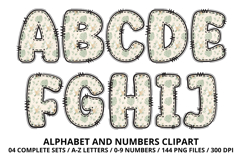 Safari Alphabet PNG - Letters &amp; Numbers Clipart 300 DPI Product Image 2