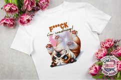 Tired dog Sarcasm Sublimation design Funny Quote Animal Product Image 3