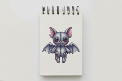 Stitched Bat Doll Eerie Cute Halloween Voodoo PNG Product Image 5