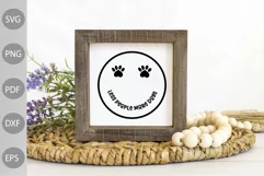 Less People More Dogs SVG Design / Dog Mom SVG Cut Files Product Image 3