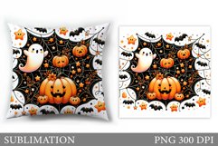 Halloween Pumpkin Pillow. Halloween Pillow Sublimation Product Image 1