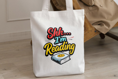 Shh... I&#039;m Reading PNG | Quiet Reading Time Sublimation Product Image 3