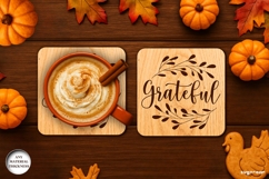 Thanksgiving Coasters SVG Bundle | Drink Coaster | SVG Product Image 18