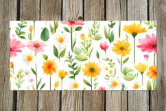 Spring Watercolor Flowers | 17 Mug Sublimation designs, PNG Product Image 18