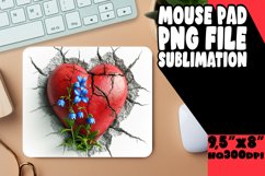 Romantic Bloom 3D Heart Mousepad Product Image 1