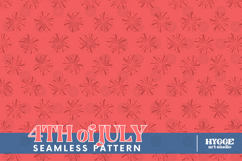 American 4th of July Patriotic Fireworks Seamless Pattern Product Image 1