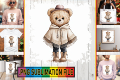 Cheerful TSHIRT Designs Magic PNG, Teddy Bear Product Image 1