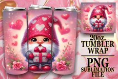 Sweet Heart Gnome Sublimation Product Image 1