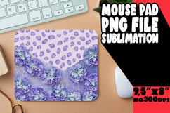 COZY MOUSE MAT INSPIRATIONAL SUBLIMATION, Leopard Print Product Image 1