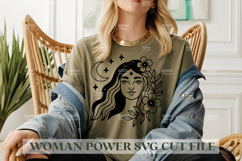 Woman Power SVG Design | Feminist SVG for Cricut&amp;Silhouette Product Image 1