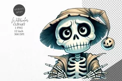Halloween clipart, Skeleton clipart, Autumn clipart Product Image 1