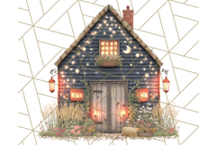 Vintage Cottagecore Barn PNG Clipart, Farmhouse Style Product Image 2