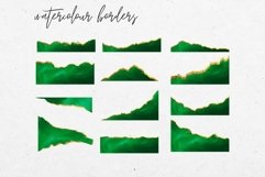 Gold and Green Watercolour Borders Product Image 2