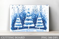 Christmas Tree Cutting Board. Christmas Tree Sublimation Product Image 1