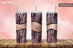 Leopard Glitter Tumbler Sublimation | Skinny 20 oz | Tapered Product Image 5