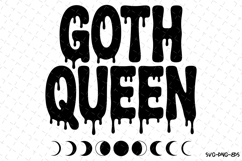 Goth Queen Svg | Halloween Svg | Svg Cut Files Product Image 1