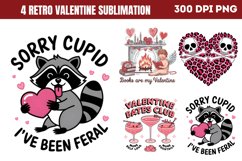Retro Valentine Sublimation PNG Product Image 1