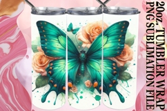 Cozy Nights 20oz tumbler wrap, Butterfly Product Image 1