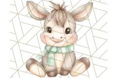 Pastel Farm Nursery PNG Clipart, Baby Animals And Elements Product Image 2