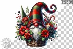 Christmas Gnome Sublimation - Clipart PNG Design Product Image 1