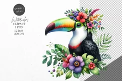 Toucan clipart, Bird clipart, Tropic clipart Product Image 1