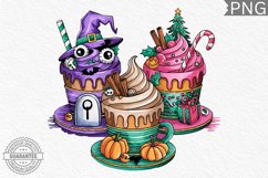 Hallothanksmas PNG, Hallothanksmas Coffee Sublimation Product Image 1