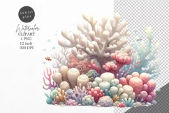 Ocean clipart, Seaweed clipart, Watercolor clipart Product Image 1