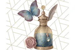 Vintage Butterfly PNG Clipart, Fairytale Cottagecore Images Product Image 2