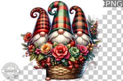 Christmas Gnome Sublimation - Clipart PNG Design Product Image 1