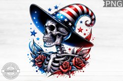 4th of July Skeleton - 4th Of July PNG Design Product Image 1