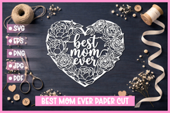 25 Best Mom Paper Cut Hearts SVG I Cricut I Silhouette Product Image 4
