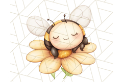 Adorable Bee Clipart PNG, Kawaii Bumblebee Illustrations Product Image 2