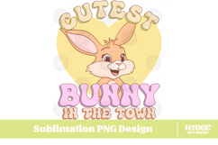 Easter Bunny Sublimation PNG Chick Farm Hip Hop Spring Joy Product Image 1